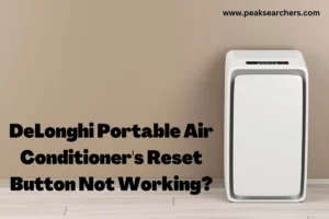 DeLonghi Portable Air Conditioner's Reset Button Not Working?