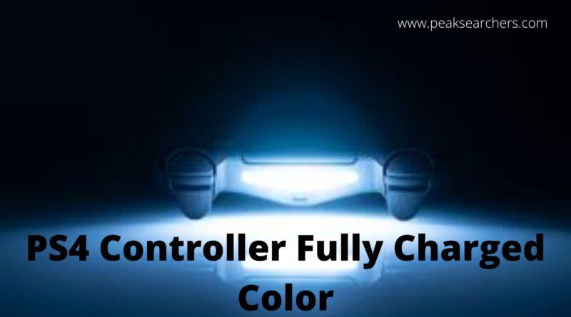 PS4 Controller Fully Charged Color
