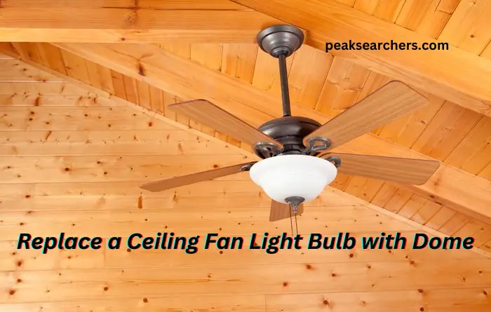 Replace a Ceiling Fan Light Bulb with Dome