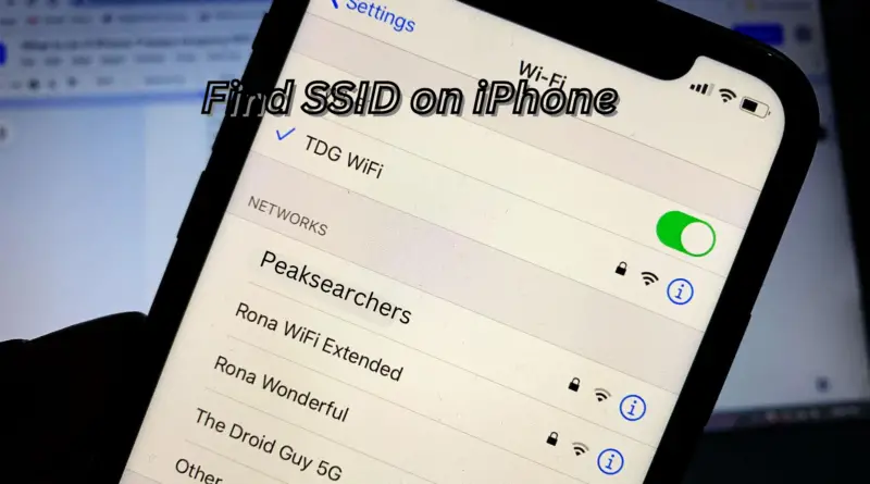 Find SSID on iPhone