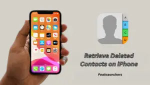 Retrieve Deleted Contacts on iPhone